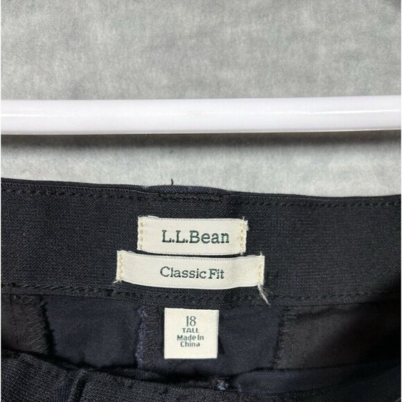 LL Bean Women’s Pants Navy Blue Sz 18 Tall Classic‎ Fit Casual - Picture 2 of 5